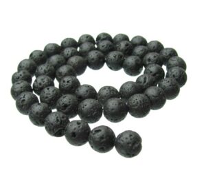 lava gemstone round beads 8mm natural