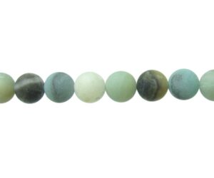 matte amazonite 8mm round gemstone beads