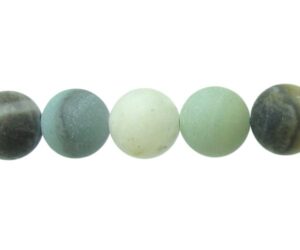 matte amazonite 8mm round gemstone beads