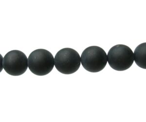 matte black onyx gemstone beads 12mm