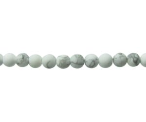 matte howlite 6mm round gemstone beads