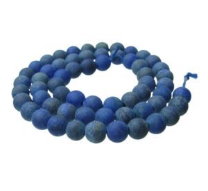 matte lapis lazuli crystals beads 6mm round