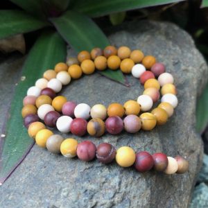 matte mookaite 6mm round beads