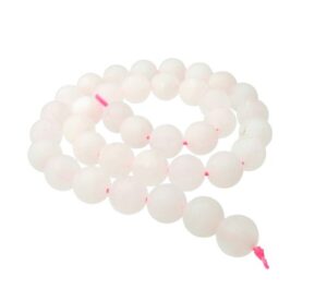 matte rose quartz round beads 10mm natural crystals australia