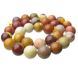 mookaite 12mm round gemstone beads
