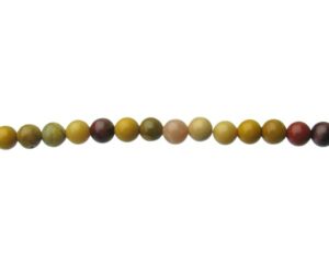 mookaite 4mm round gemstone beads natural crystals