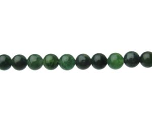 moss agate 6mm round gemstone beads