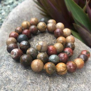 picassojasper10mmroundbeads4 picasso jasper 10mm round gemstone beads