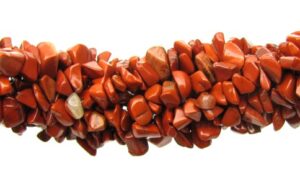 red jasper chip beads