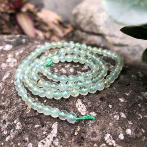 prehnite 4mm round gemstone beads