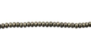 pyrite rondelle beads 6mm