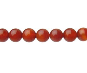 red carnelian 10mm round gemstone beads natural crystals