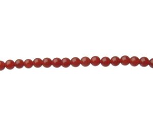 4mm round carnelian gemstone beads crystals