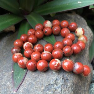 redpoppyjasper10mmroundbeads4 red jasper gemstone round beads natural crystals australia