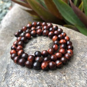 red tiger eye natural gemstone round beads australia