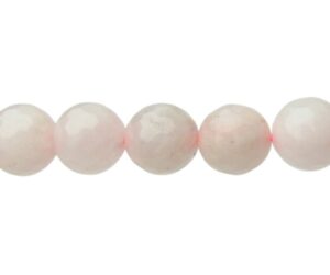 rose quartz faceted 8mm round beads australia