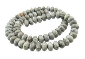 scenery jasper gemstone rondelle beads