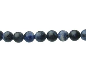 sodalite gemstone round beads 8mm natural crystals