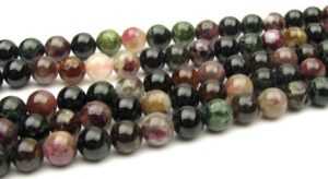 natural tourmaline gemstone crystals beads 8mm