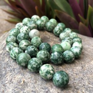 tree agate 10mm round gemstone beads natural crystals australia
