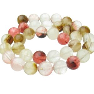 watermelon quartz 10mm beads