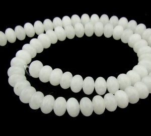 whire chalcedony beads 8mm