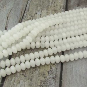 whire chalcedony beads 8mm