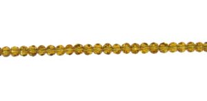 yellow topaz crystal round beads 4mm