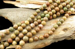 autumn jasper gemstone round beads 10mm