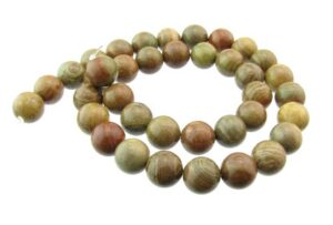 autumn jasper gemstone round beads 10mm