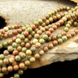 autumn jasper gemstone beads