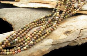 Autumn Jasper round gemstone beads