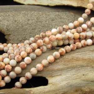 red vein jasper round beads 6mm