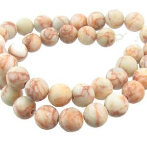 matte red vein jasper gemstone round beads 10mm