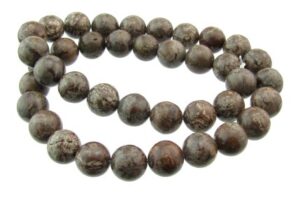 brown snowflake jasper gemstone beads 10mm