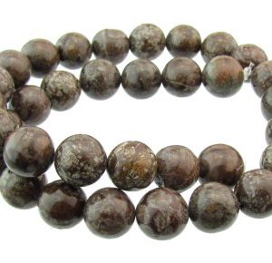 brpwn snowflake jasper beads 12mm