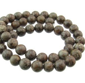 brown snowflake jasper gemstone beads 8mm