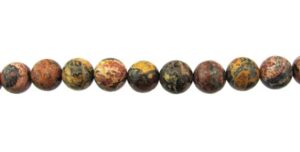 leopardskin jasper gemstone beads 12mm round