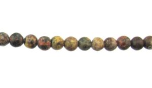leopardskin jasper gemstone beads 4mm round
