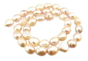 lilac nugget freshwater pearls 9mm