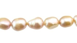 lilac nugget freshwater pearls 9mm