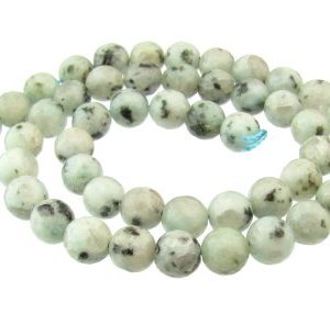 lotus jasper faceted round gemstone beads 8mm