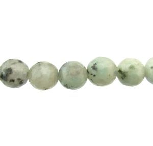 lotus jasper faceted round gemstone beads 8mm