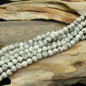 matte lotus jasper round beads 6mm