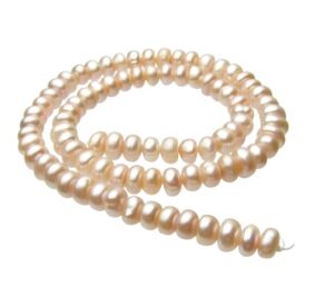 rondelle freshwater pearls natural wholesale