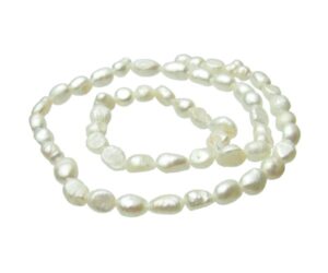 white nugget freshwater pearls small natural