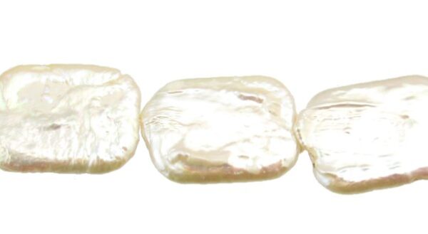 white rectangle cultured freshwater pearls