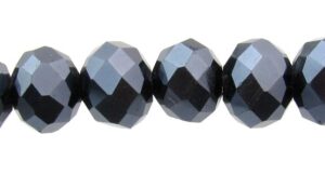 black pearl crystal beads