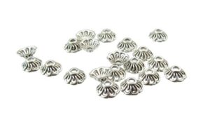 silver bead caps for beading 10mm australia