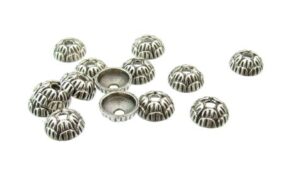 silver bead caps 10mm australia